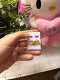 gold Kitty earrings