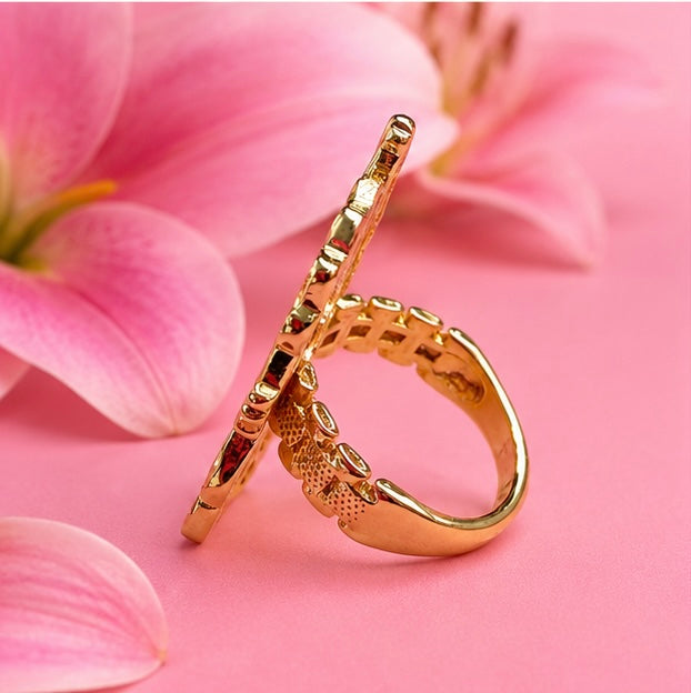 Golden Kitty AK Ring